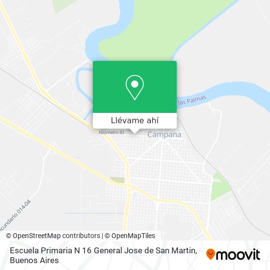 Mapa de Escuela Primaria N 16 General Jose de San Martin