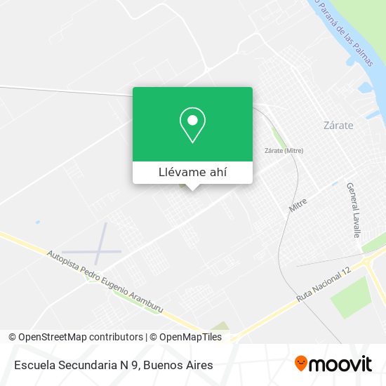 Mapa de Escuela Secundaria N 9