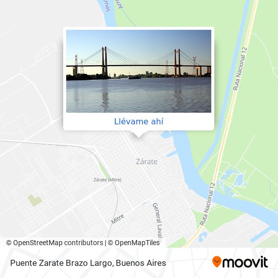 Mapa de Puente Zarate Brazo Largo