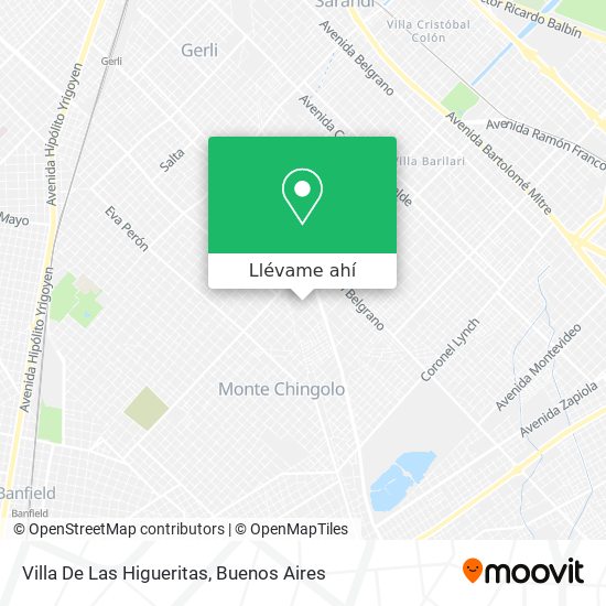 Mapa de Villa De Las Higueritas