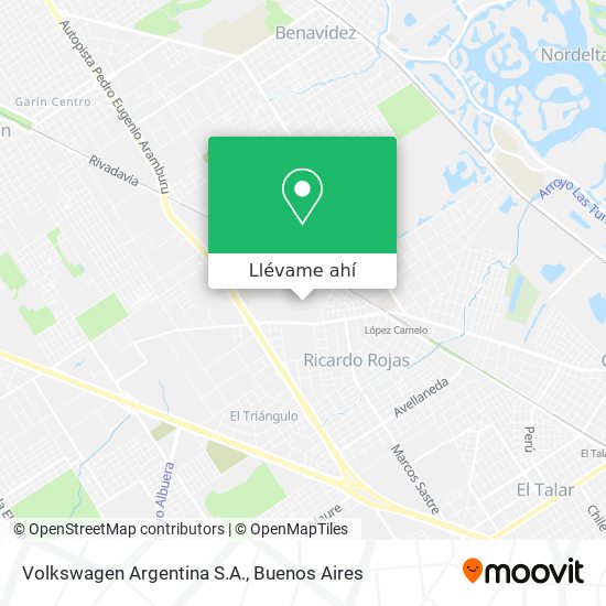 Mapa de Volkswagen Argentina S.A.