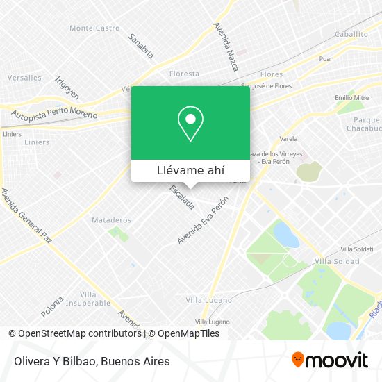Mapa de Olivera Y Bilbao