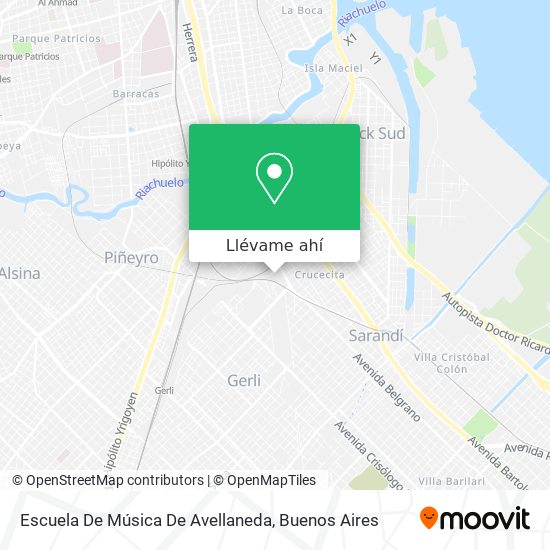 Mapa de Escuela De Música De Avellaneda