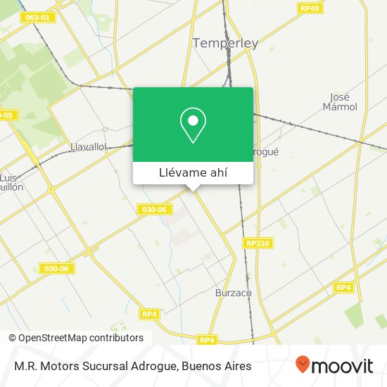 Mapa de M.R. Motors Sucursal Adrogue