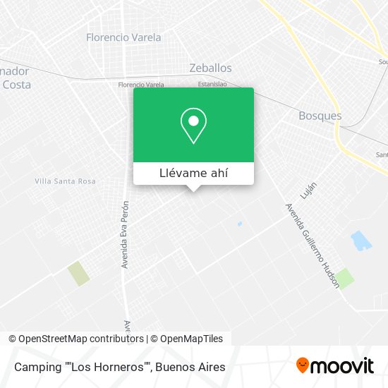 Mapa de Camping ""Los Horneros""