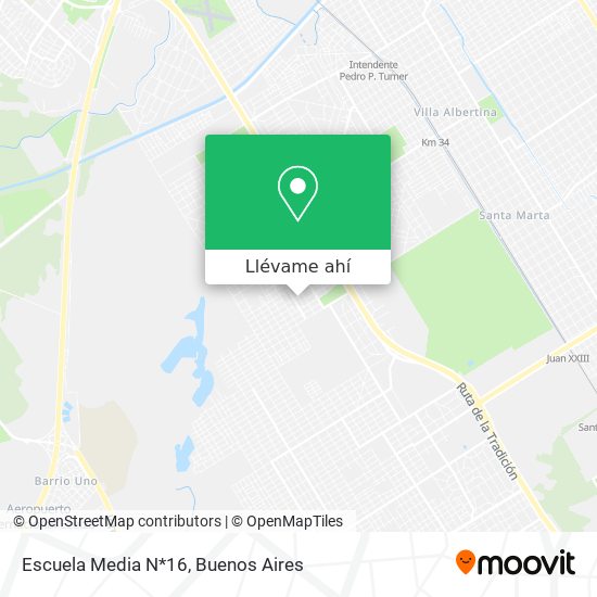 Mapa de Escuela Media N*16