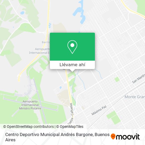 Mapa de Centro Deportivo Municipal Andrés Bargone