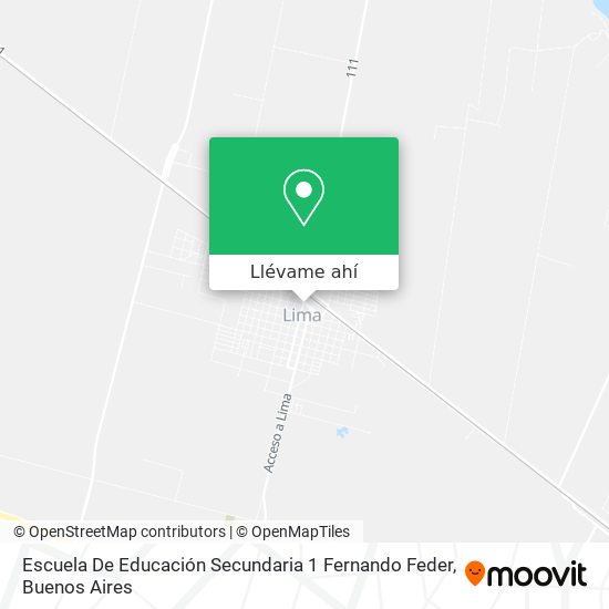 Mapa de Escuela De Educación Secundaria 1 Fernando Feder