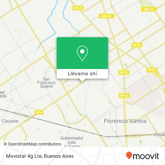 Mapa de Movistar 4g Lte