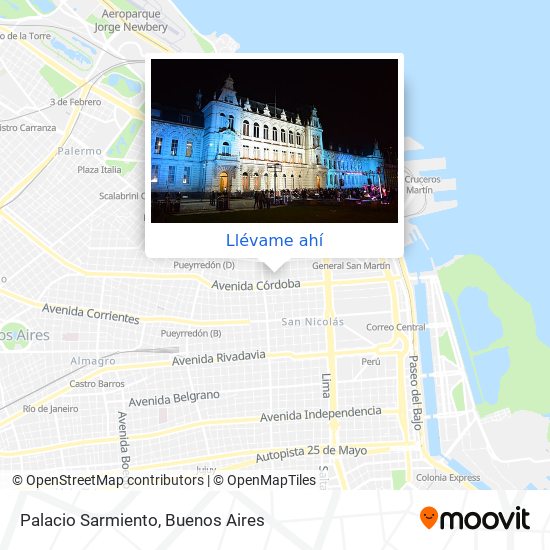 Mapa de Palacio Sarmiento