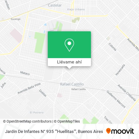 Mapa de Jardín De Infantes N° 935 ""Huellitas""