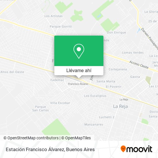 Mapa de Estación Francisco Álvarez