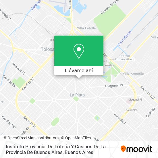 Mapa de Instituto Provincial De Loteria Y Casinos De La Provincia De Buenos Aires
