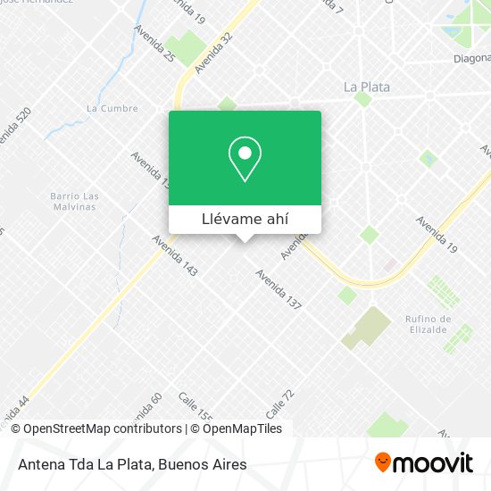 Mapa de Antena Tda La Plata