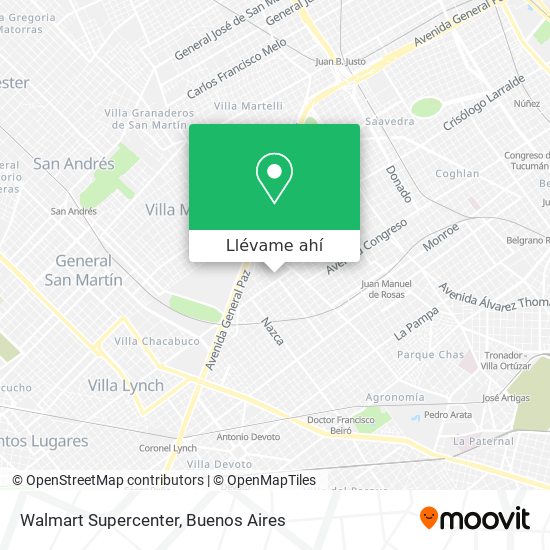 Mapa de Walmart Supercenter