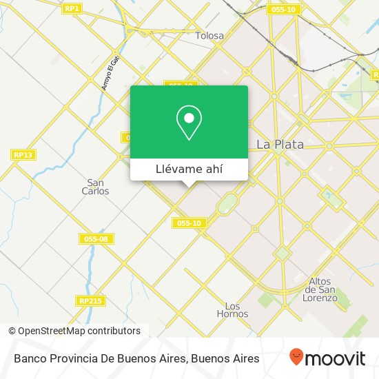 Mapa de Banco Provincia De Buenos Aires