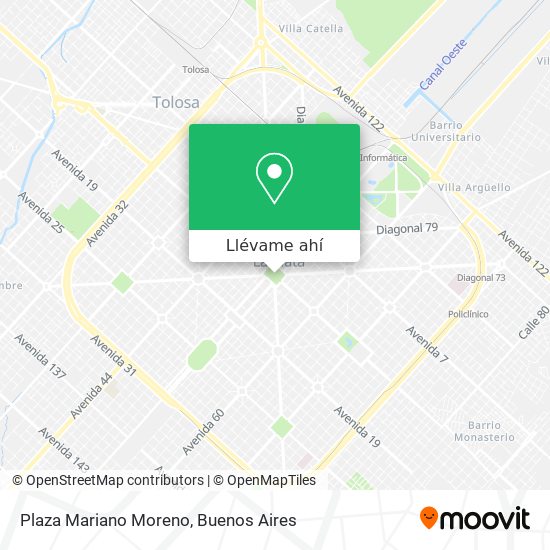Mapa de Plaza Mariano Moreno