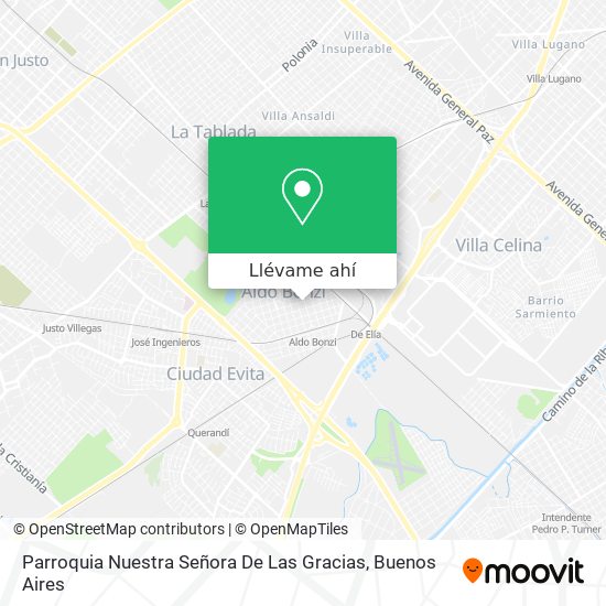 Mapa de Parroquia Nuestra Señora De Las Gracias