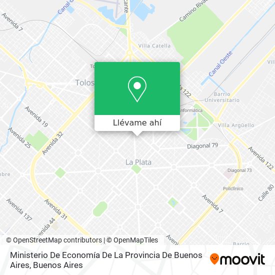 Mapa de Ministerio De Economía De La Provincia De Buenos Aires