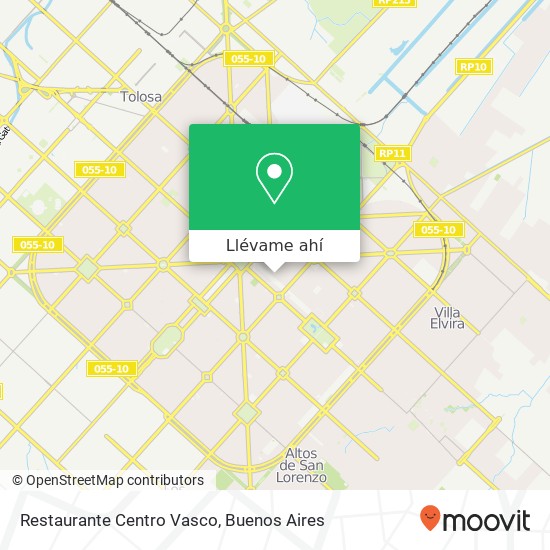 Mapa de Restaurante Centro Vasco