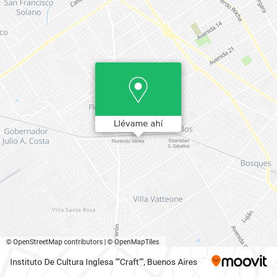 Mapa de Instituto De Cultura Inglesa ""Craft""