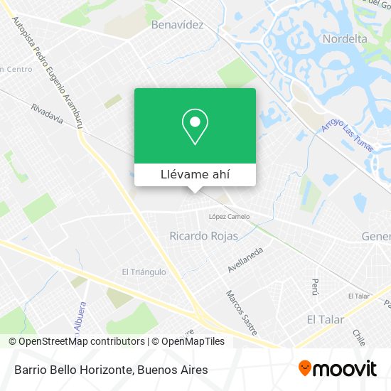 Mapa de Barrio Bello Horizonte