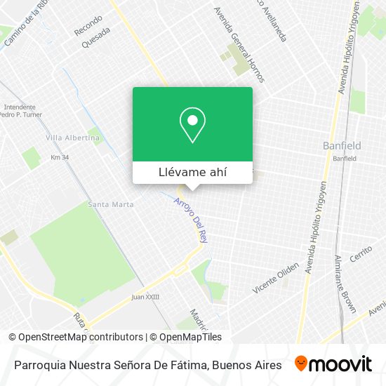 Mapa de Parroquia Nuestra Señora De Fátima