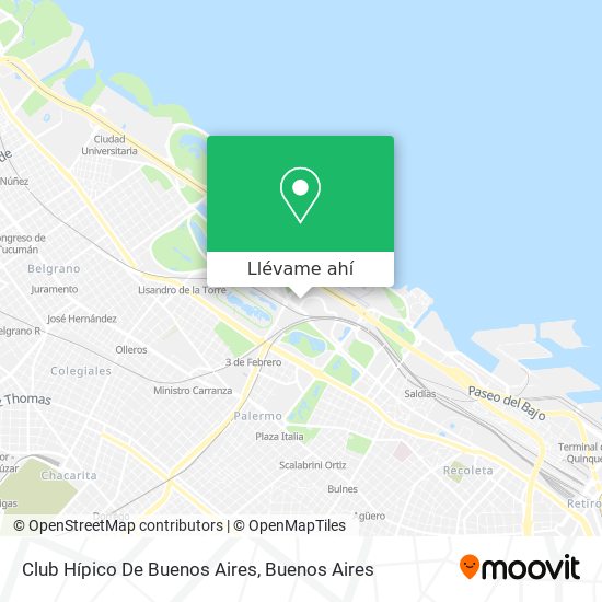 Mapa de Club Hípico De Buenos Aires