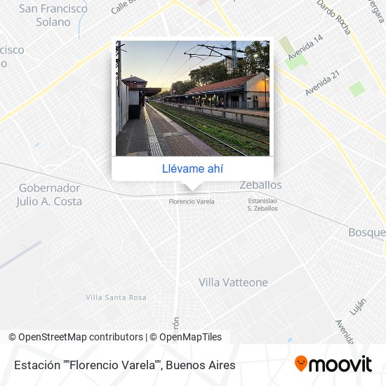 Mapa de Estación ""Florencio Varela""