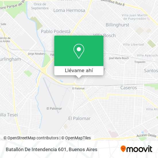 Mapa de Batallón De Intendencia 601