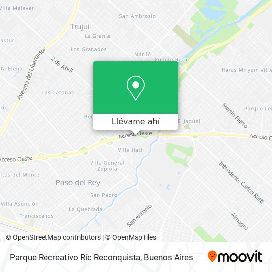 Mapa de Parque Recreativo Río Reconquista