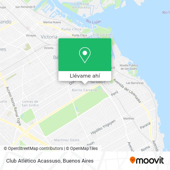 Mapa de Club Atlético Acassuso