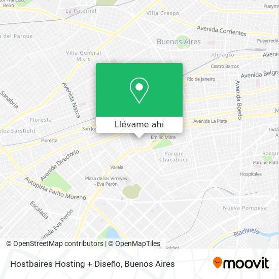 Mapa de Hostbaires Hosting + Diseño