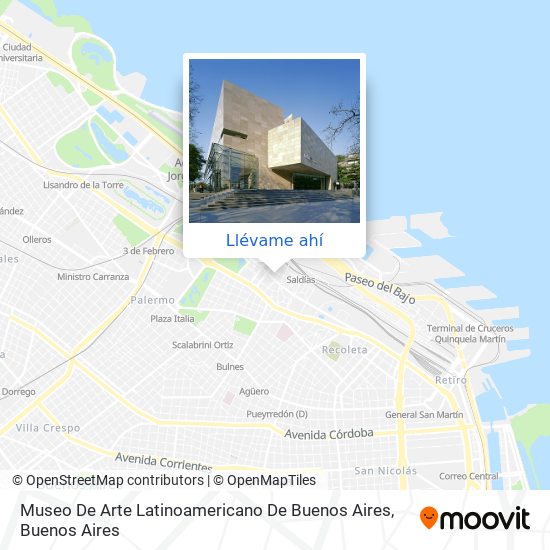 Mapa de Museo De Arte Latinoamericano De Buenos Aires