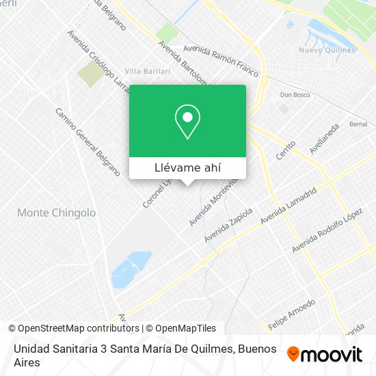 Mapa de Unidad Sanitaria 3 Santa María De Quilmes