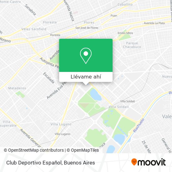 Mapa de Club Deportivo Español