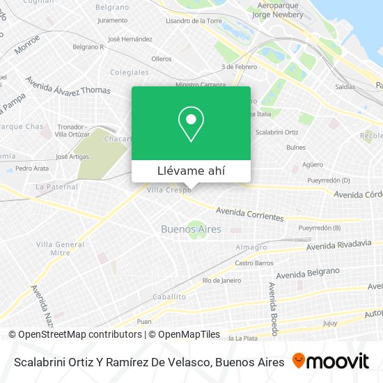 Mapa de Scalabrini Ortiz Y Ramírez De Velasco