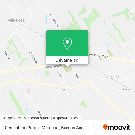 Mapa de Cementerio Parque Memorial