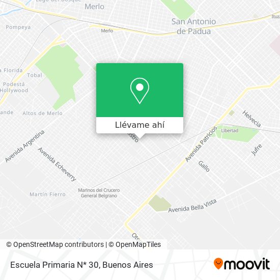 Mapa de Escuela Primaria N* 30