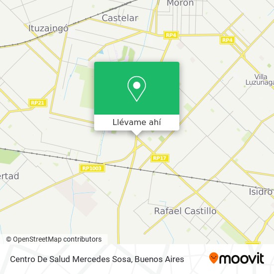 Mapa de Centro De Salud Mercedes Sosa
