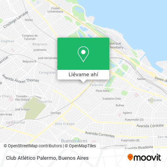 Mapa de Club Atlético Palermo
