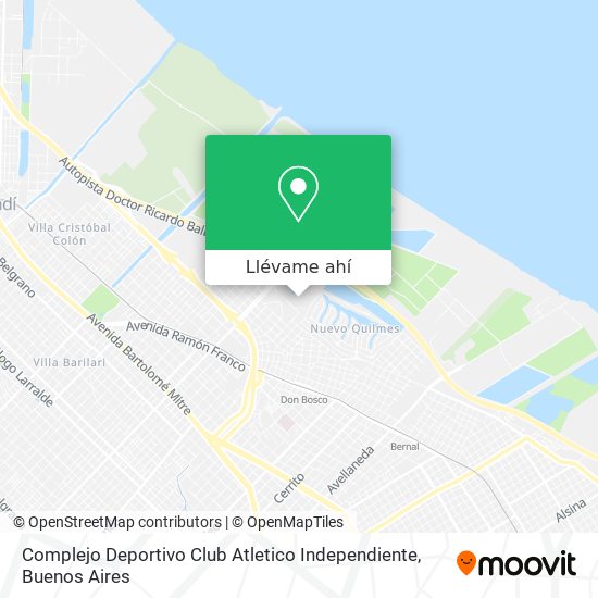 Mapa de Complejo Deportivo Club Atletico Independiente