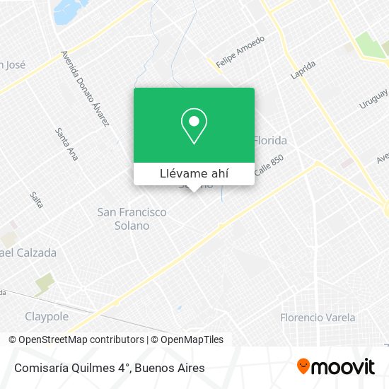 Mapa de Comisaría Quilmes 4°