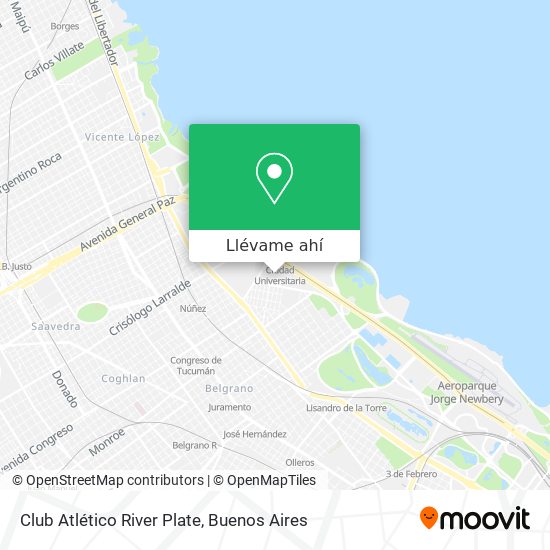 Mapa de Club Atlético River Plate