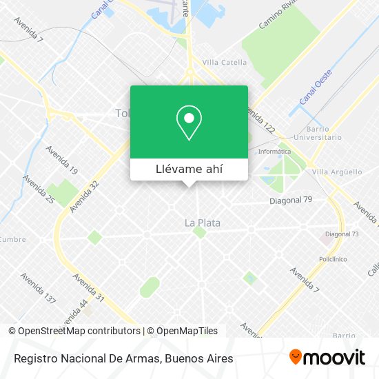 Mapa de Registro Nacional De Armas