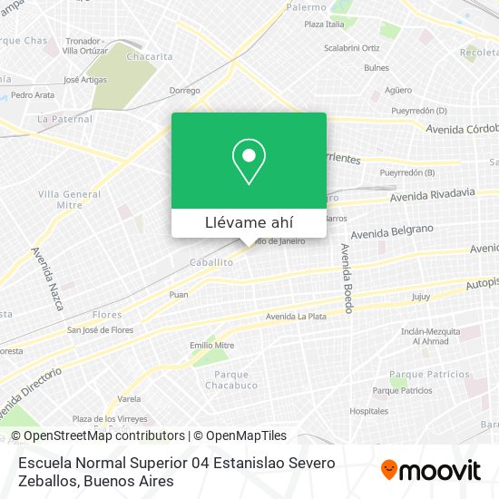 Mapa de Escuela Normal Superior 04 Estanislao Severo Zeballos