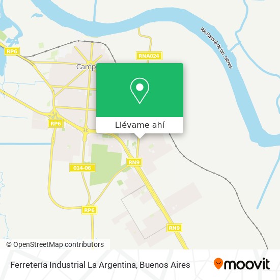 Mapa de Ferretería Industrial La Argentina