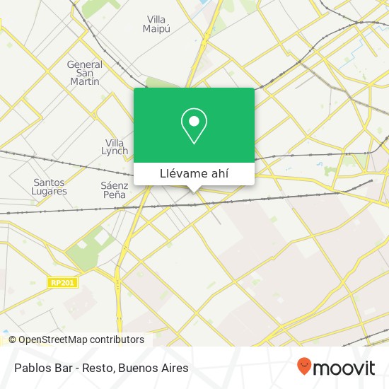 Mapa de Pablos Bar - Resto