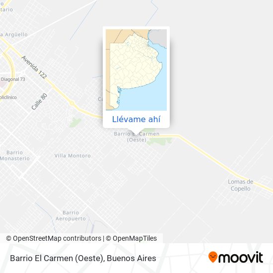 Mapa de Barrio El Carmen (Oeste)