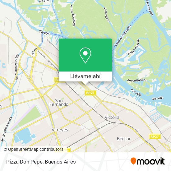Mapa de Pizza Don Pepe